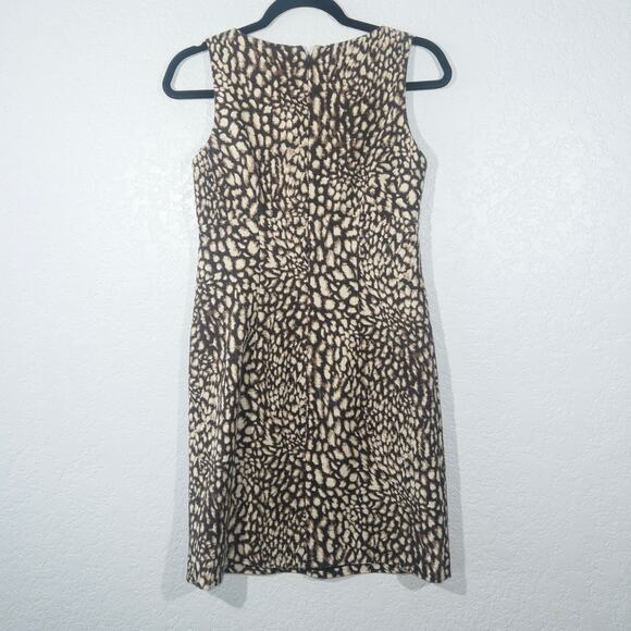 Michael Kors Brown Leopard Print Cotton‎ Tank Dress Size 2 - Picture 5 of 6